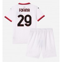 Fotbalové Dres AC Milan Youssouf Fofana #29 Dětské Venkovní 2024-25 Krátký Rukáv (+ trenýrky)